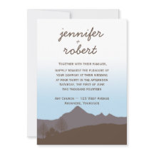 Invitación rústica de la boda de la acuarela de la