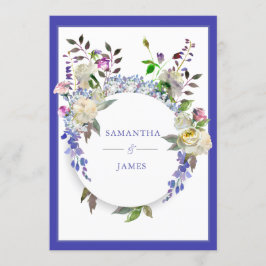 Invitación rústica de la boda del Peony del país