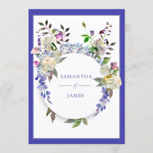 Invitación rústica de la boda del Peony del país
