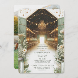 Invitación Rústica elegancia Boda ensayo