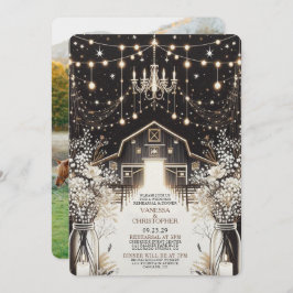 Invitación Rústica elegancia Boda ensayo
