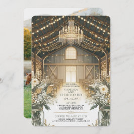 Invitación Rústica elegancia Boda ensayo