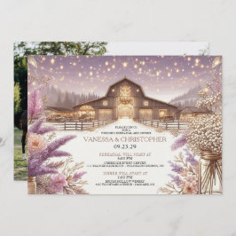 Invitación Rústica elegancia Boda ensayo