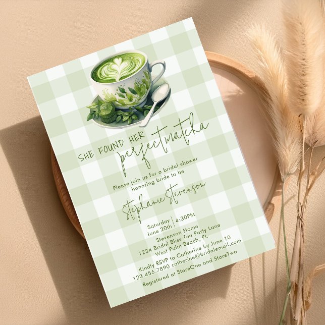 Invitación Rústica Encontró su Combinación Perfecta de Té Ver (Subido por el creador)