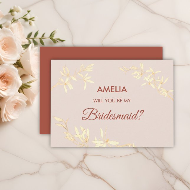 Invitación Rústica floral eterna ¿Serás mi novia? (Subido por el creador)