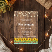 Invitación rústica para baby shower en frasco de m