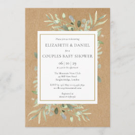 Invitación Rústica vegetación Parejas género Ducha Neutral