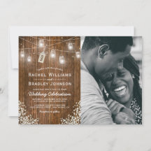 Rústico Bebés Breath Mason Jar Photo Boda