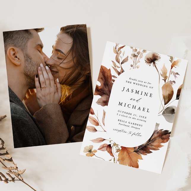 Invitación Rústico Boda de fotografía de marco de ovalación f (Subido por el creador)