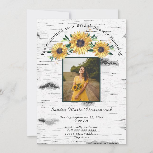 Invitación Rústico Boda de Madera Gris Gris Gris (Anverso)