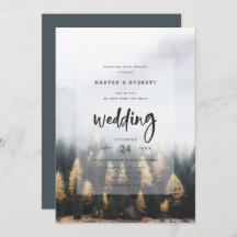 Rústico Boda Forestal de Pinos de Montaña