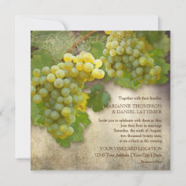 Invitación Rústico Boda Vino País Vineario Estilo Vintage