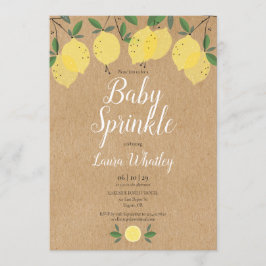Invitación Rústico Boho Lemons Baby Sprinkle