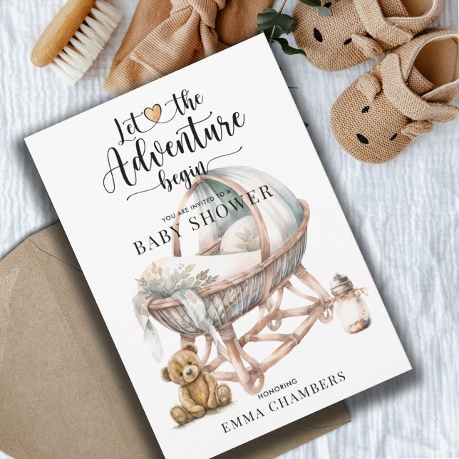 Invitación Rústico Boho Nursery Baby Shower Sexo neutral (Subido por el creador)