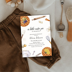 Invitación Rústico Cutie Baking Pie Baby Shower