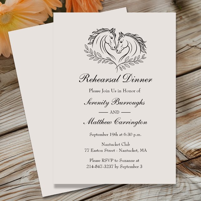 Invitación Rústico ensayo de Boda occidental en el país del c (Subido por el creador)