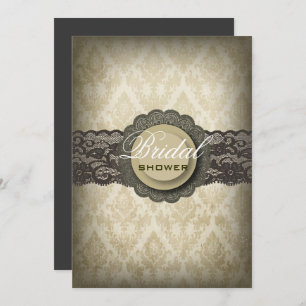 Invitación Rústico Green Lace Western Country Shower