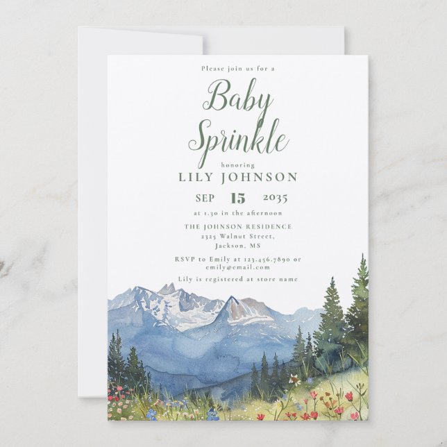 Invitación Rústico Hipódromo Baby Shower Sprinkle (Anverso)