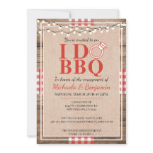 Rústico I Do BBQ Engagement Party Couples Shower