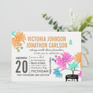 Invitación Rústico Mason Jar Mint Boda Verde azulado de coral