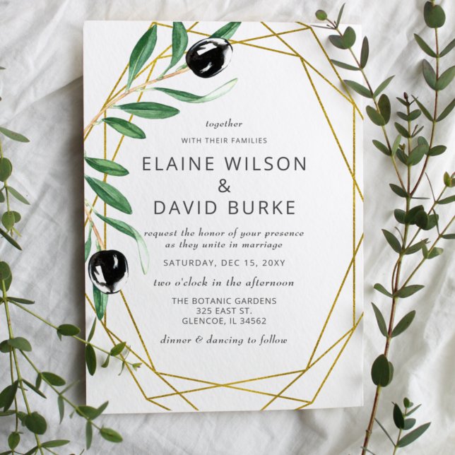 Invitación Rústico Moderno De Oleos Geométricos Boda Inv (Subido por el creador)