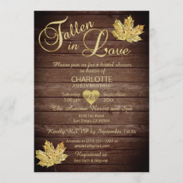 Invitación Rústico país cayó en el amor de la ducha de novias