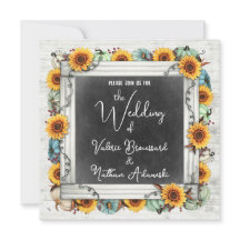 Rústico País Sunflowers & Pumpkins Fall Wedding