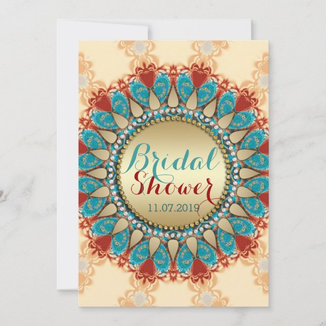 Invitación Rústico País Sunshine Bridal Shower (Anverso)