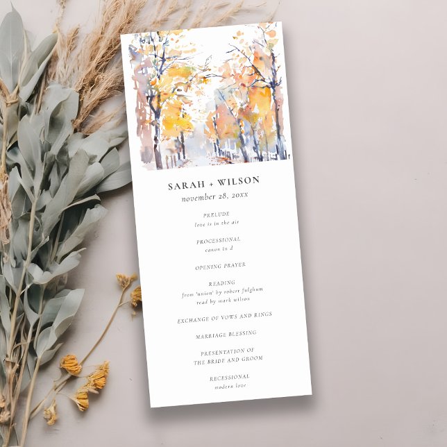 Invitación Rústico Paisaje del otoño del Pastel (Subido por el creador)