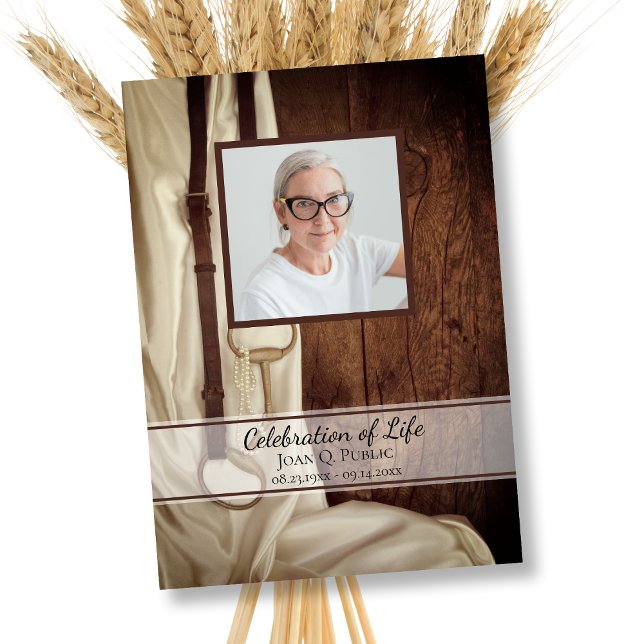 Invitación Rústico pedazo de caballo satinado celebración occ (Subido por el creador)