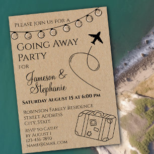 Invitación Rústico se va Fiesta