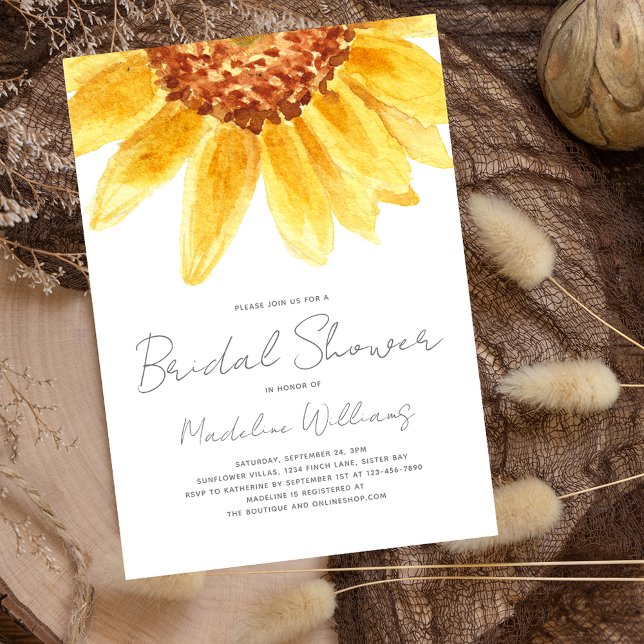 Invitación Rústico Sunflower Country Bridal Shower (Subido por el creador)
