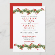 Rústicos bughes de Holly Winter Navidades Boda