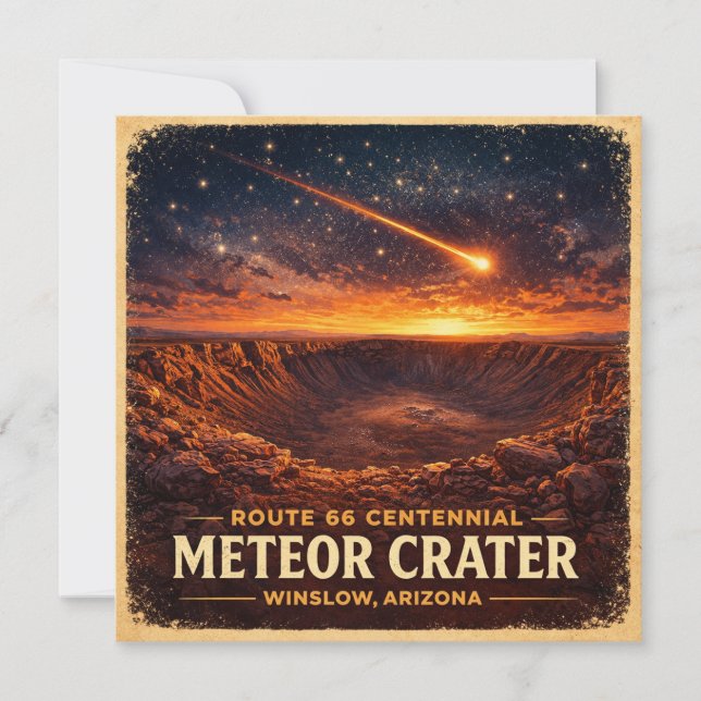 Invitación Ruta 66 Centenario Cráter del Meteorito Horizonte (Anverso)