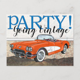 Invitación Ruta 66 - Coches de época-
