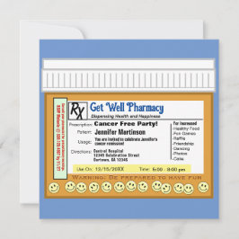 Invitación RX libre de cáncer para divertirse