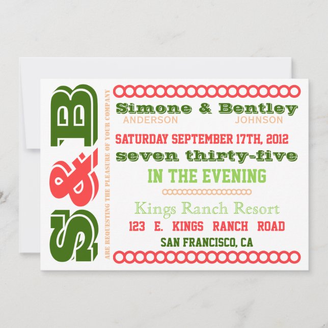 Invitación S n' B (Anverso)