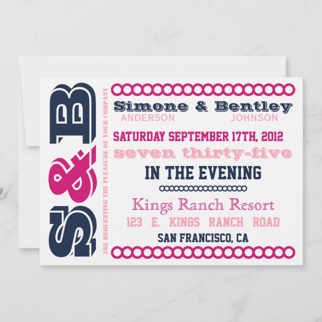 Invitación S n' B (Anverso)