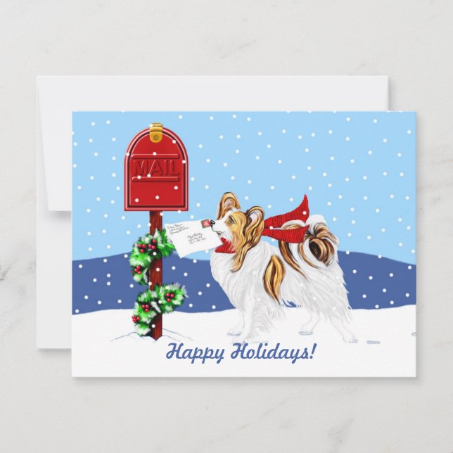 Invitación Sable Papillon Navidad Mail (Anverso)