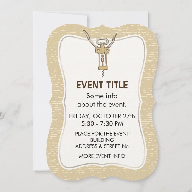 Invitación Sacacorchos (Reverso)