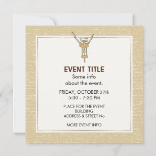 Invitación Sacacorchos