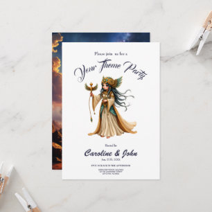 Invitación Sacerdotisa Celestial de la Pirámide Dorada. 