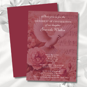 Invitación Sacramento de la unidad de confirmación y diseño f