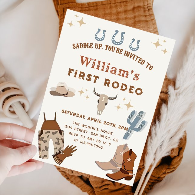 Invitación Saddle Up Cowboy Wild West Rodeo Cumpleaños (Subido por el creador)
