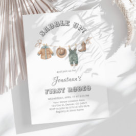 Invitación Saddle Up Little Cowboy First Rodeo Birday
