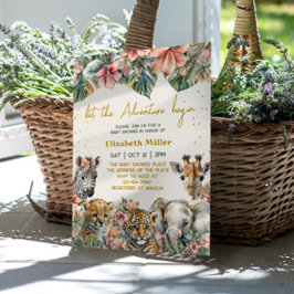 Invitación Safari Adventure Baby Shower