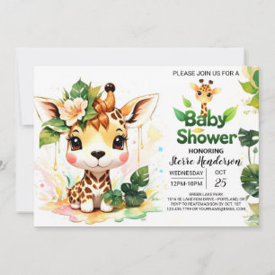 Invitación Safari Adventure Tales Baby Shower
