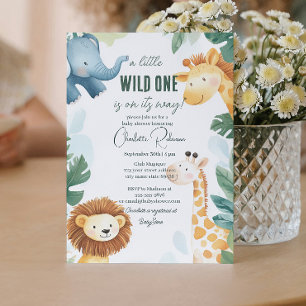 Invitación Safari Baby Ducha