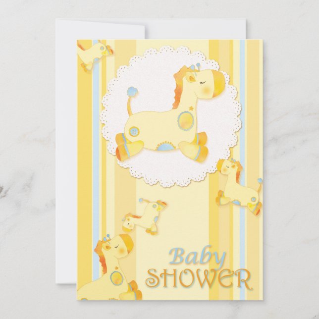 Invitación Safari Baby Giraffe Baby Shower (Anverso)