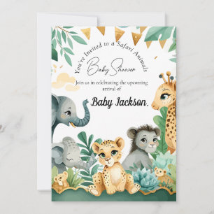 Invitación Safari Baby Shower
